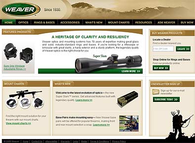 Weaveroptics.com – Weaver Optics Launches New Website; Integrates Rings, Bases and Mounting Systems