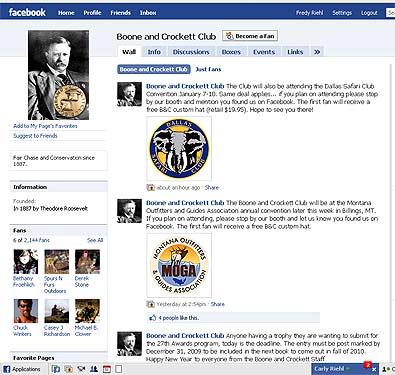Boone and Crockett Enters Social Networking Arena