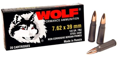 Wolf+7.62x39+ammo