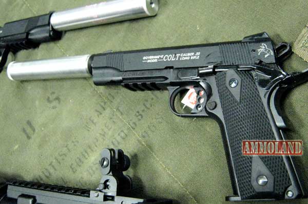Suppressed 22 Caliber Colt Pistol Suppressed 22 Caliber Colt Pistol