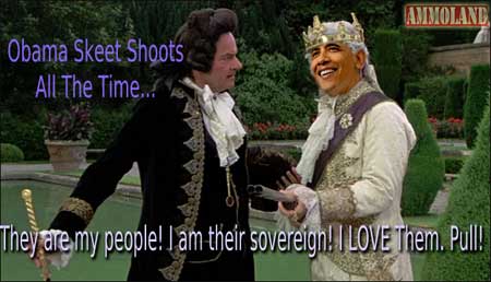 Obama Skeet Shooting - Fake