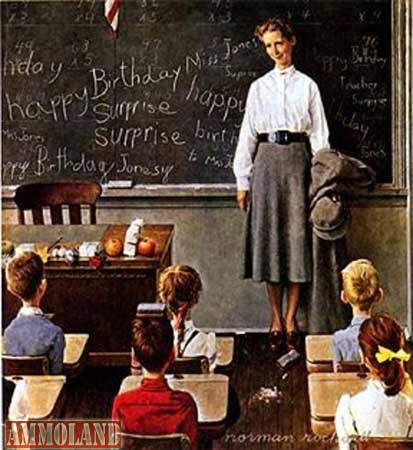 School Teachers In typical Norman Rockwell thinking most School Teachers are expected to be women and white women do not fight.