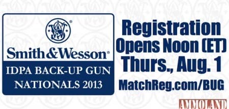Registration Opens For Inaugural Smith & Wesson IDPA Back Up Gun Nationals