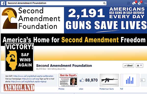 Connect With Second Amendment Foundation On Facebook