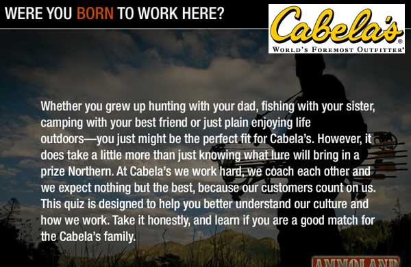 Cabelas Hiring Cabelas Hiring