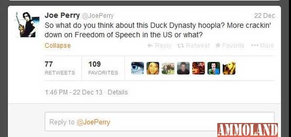 Joe Perry on Phil Robertson
