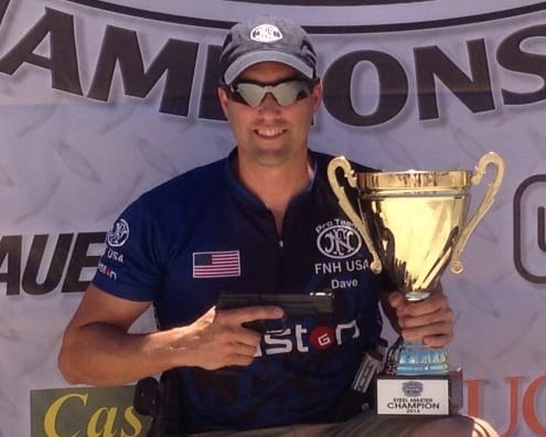 Dave Sevigny, GASTON J. GLOCK style LP sponsored shooter at 2014 Steel Challenge