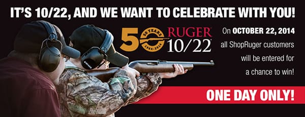 Ruger Launches the One Day Only "ShopRuger 10/22" Sweepstakes 