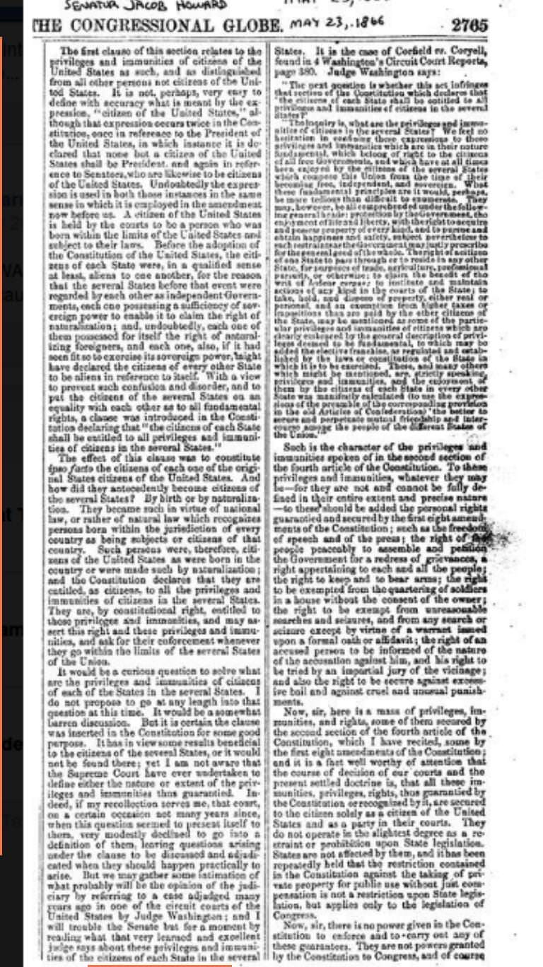 1866 Fourteenth Amendment Article