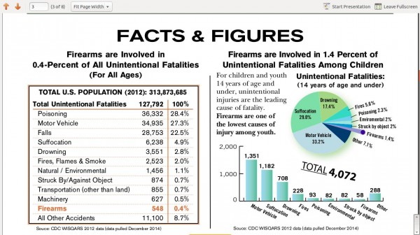 Fatal Firearm Accidents 2012 Comparison