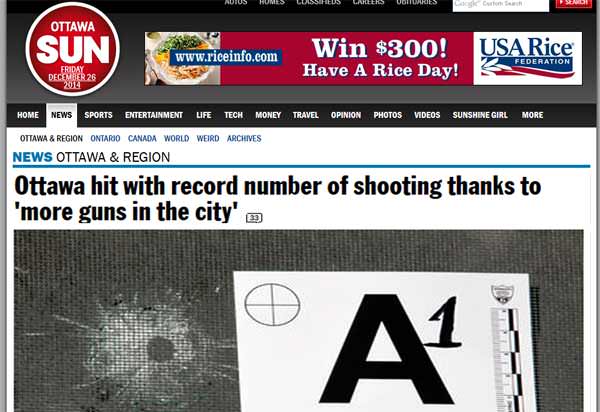 Canadian Shooting Sports Association Commentary, 'There's Just More Guns In The City'