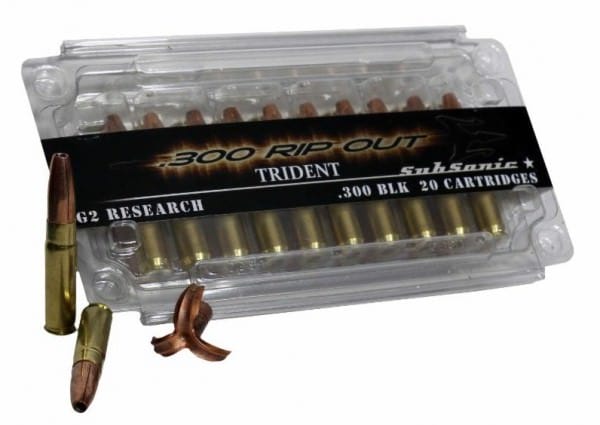 New subsonic .300 AAC Blackout-caliber round for hunting or tactical use.