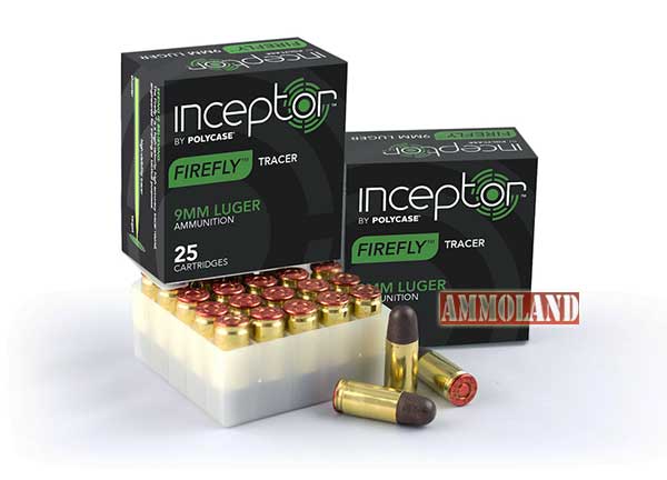 PolyCase Inceptor Ammunition - Firefly Tracer 9mm Luger