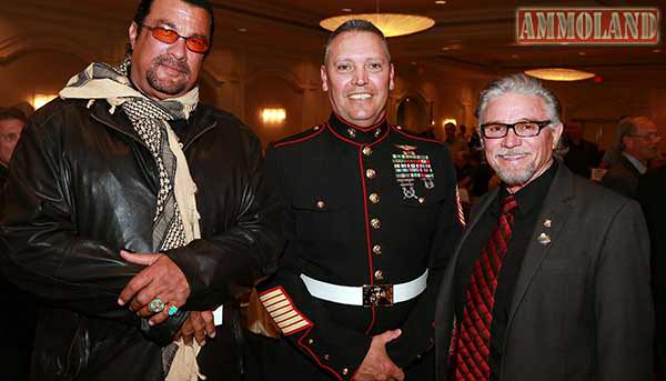 Steven Seagal at Gala with Military
