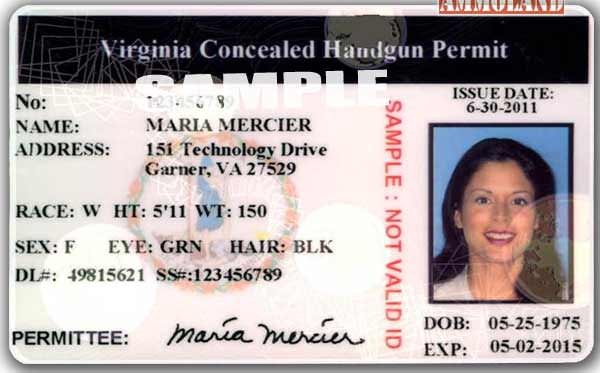 Virginia Concealed Handgun Permit