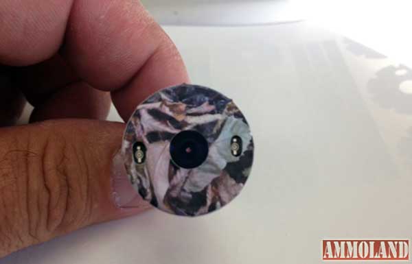 Camouflage decals further conceal the small stealthy Aqua-Vu camera optics, in hopes of recording the first verifiable bigfoot footage.