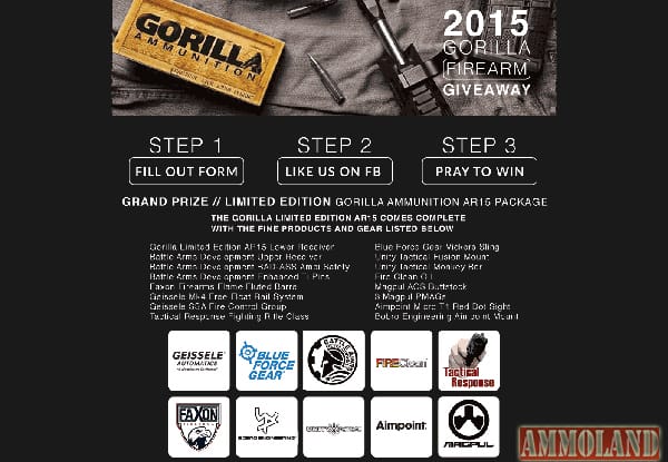 Gorilla Ammunition - Firearm Package Giveaway