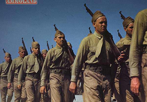 WWII USMC drilling with the 1903 Springfield Rifle