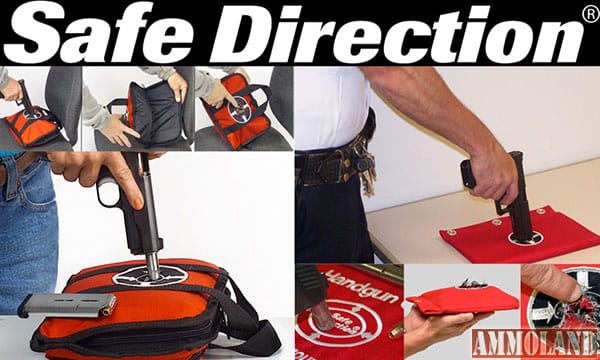 Safe Direction Ballistic Containment-Gun Handling Safety Products for protection against the aftermath of an unintentional discharge.