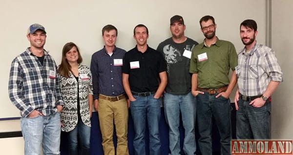 Pictured from left to right: Shane Weinberg, Kelsey Drey, Jared Elm, Emery Davis, Jake Holt, Jason Andersen, and Nic Salick