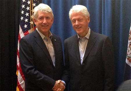 Gun Banning Virginia Attorney General, Mark Herring palling around with, yeah you guest it, a Clinton.