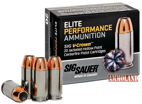 SIG SAUER Elite Performance V-Crown Ammunition