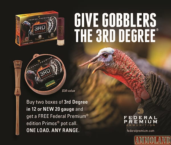 Federal Premium Showcases New 3rd Degree 20-Gauge Turkey Loads at NWTF Sport Show in Nashville, Feb. 11-14