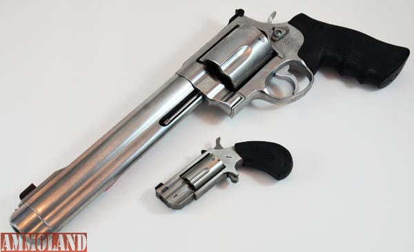 S&W 500 Revolver vs the North American Arms Pug-T Mini Revolver