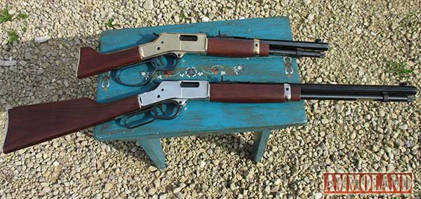 Henry Big Boy Silver rifle in 357 mag vs Henry Mare's Leg (brass frame) in 357 mag.