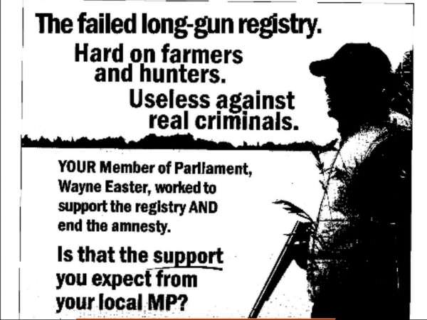 Canada long gun registry poster