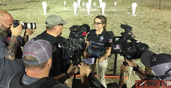 Many old and new competitors, like team Freedom Munitions' Nikki Woodall, had the opportunity to showcase their talent, and sponsors, for the new season on MAVTV. 