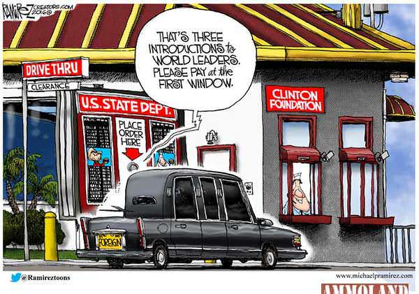 Clinton Foundation Drive Through