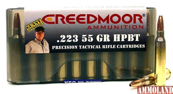 Creedmoor .223 55 GR HPBT Precision Tactical Rifle (PTR) ammunition