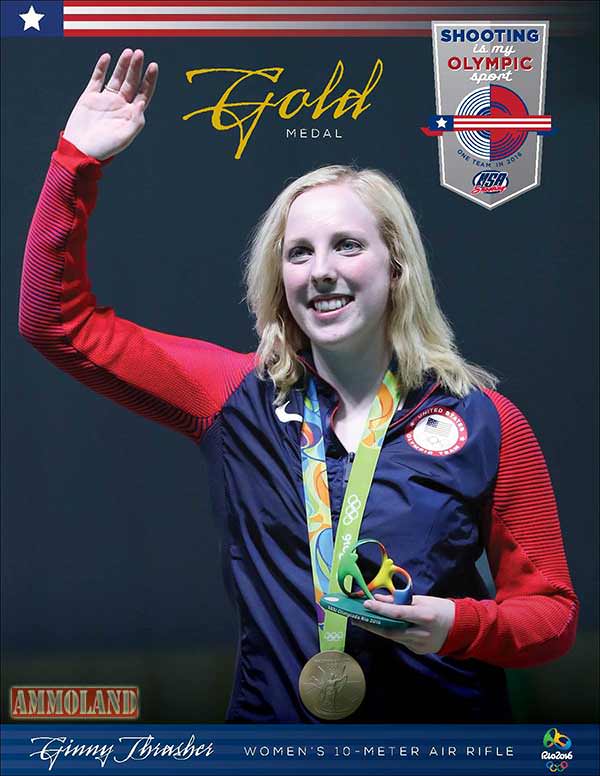 The first medal awarded during the 2016 Rio Olympic Games was in Women's Air Rifle. 19-year old  Ginny Thrasher had a golden performance during her first Olympic appearance and won the Gold Medal  for Team USA.