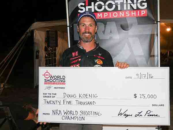 Leupold & Stevens, Inc., congratulates Team Leupold pro Doug Koenig on his Pro Open Division win at the 2016 NRA World Shooting Championship.