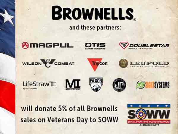 Brownells & 11 Industry Partners Join Forces to Support Veterans