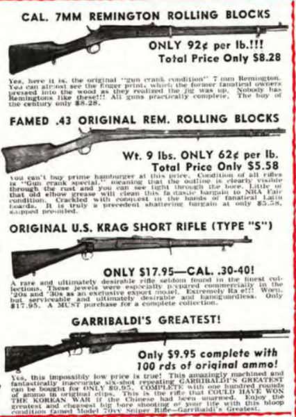 1958 Ye Old Hunter Surplus Sale Ad Continued