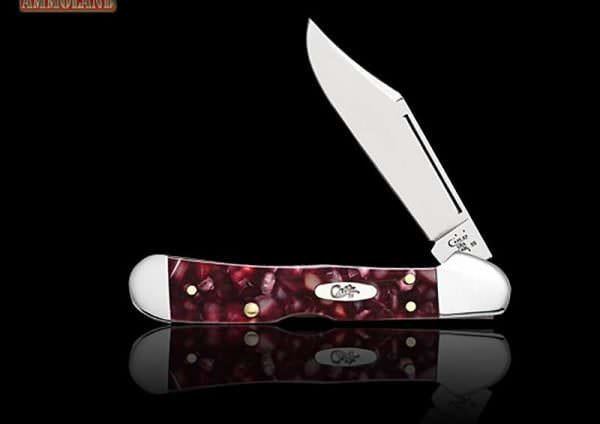 Case & Sons Cranberry Mini Copperlock Folding Knife