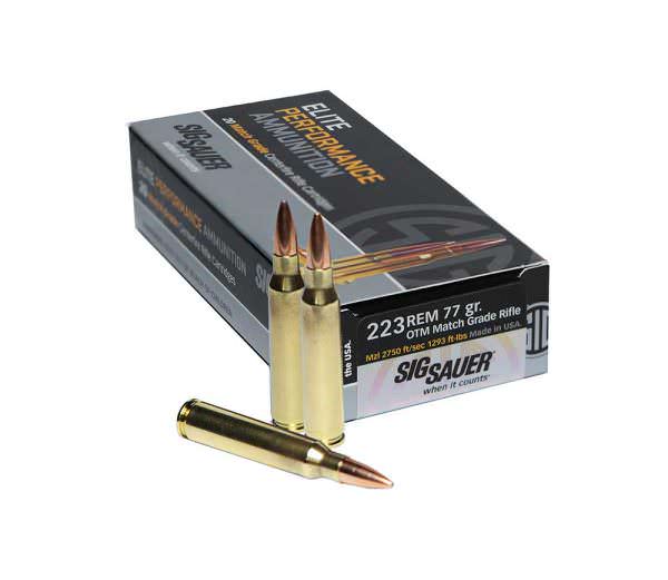 SIG SAUER Introduces 223 Rem Match Grade Elite Performance Ammunition