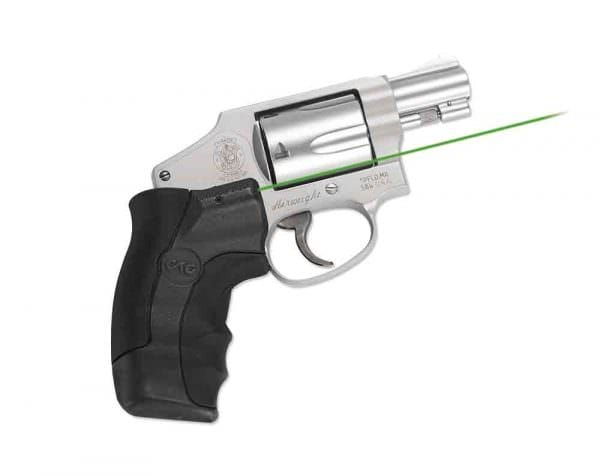 Crimson Trace LG-350G with green laser on a S&W Revolver