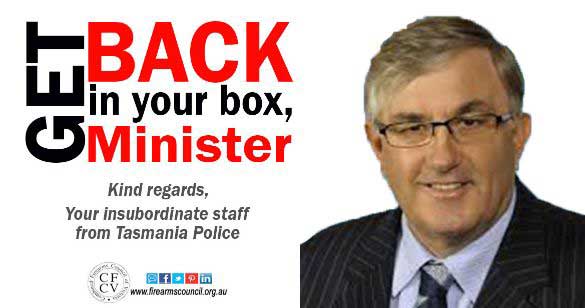 Tasmania Minister Banner