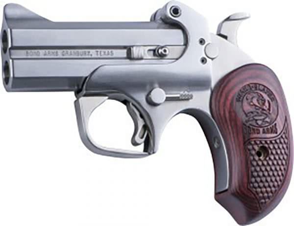 The Bond Arms Snake Slayer is chambered for .45 Colt (sometimes referred to as the .45 Long Colt) and .410 shot shell.