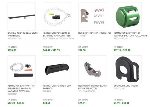 Remington 870 Shotgun Accessories