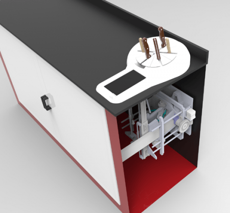 Knife Robot Built-in Knife Sharpener and Storage