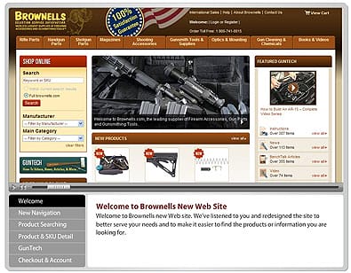 Brownells New Website Video Preview - Click to see the cool video demostration.