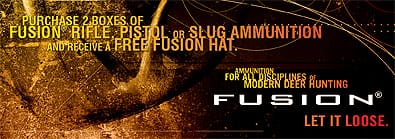 Free Hat When You Purchase Two Boxes Of Fusion® Ammunition