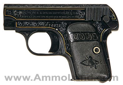 Colt Model 1908 Hammerless .25 Caliber Pocket Pistol