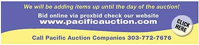 Pacific Auction Companies Gun Auction Banner