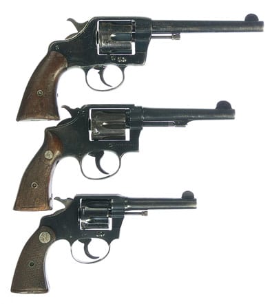 Three Double Action Revolvers in One Auction