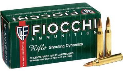 223 Rem - 55 gr FMJ - Fiocchi - 50 Rounds 